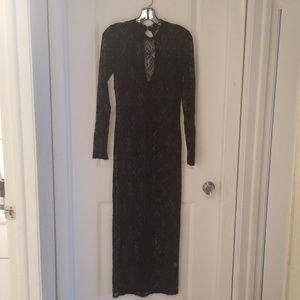 Black, lace dress cover up
